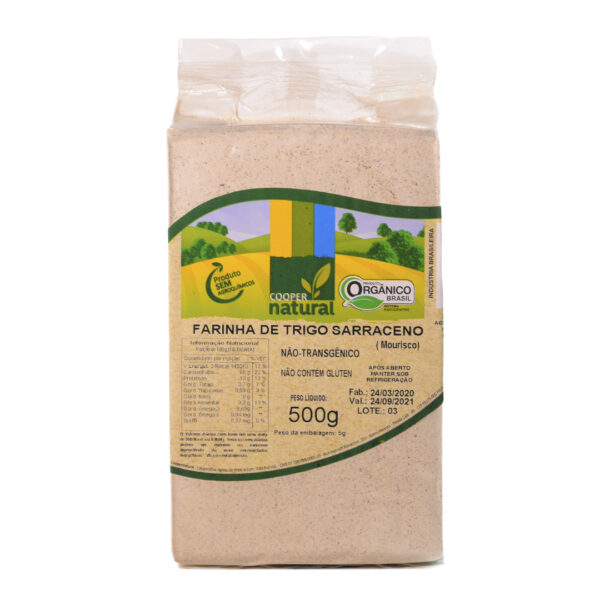 FARINHA DE TRIGO SARRACENO (MOURISCO) SEM GLÚTEN ORGÂNICA