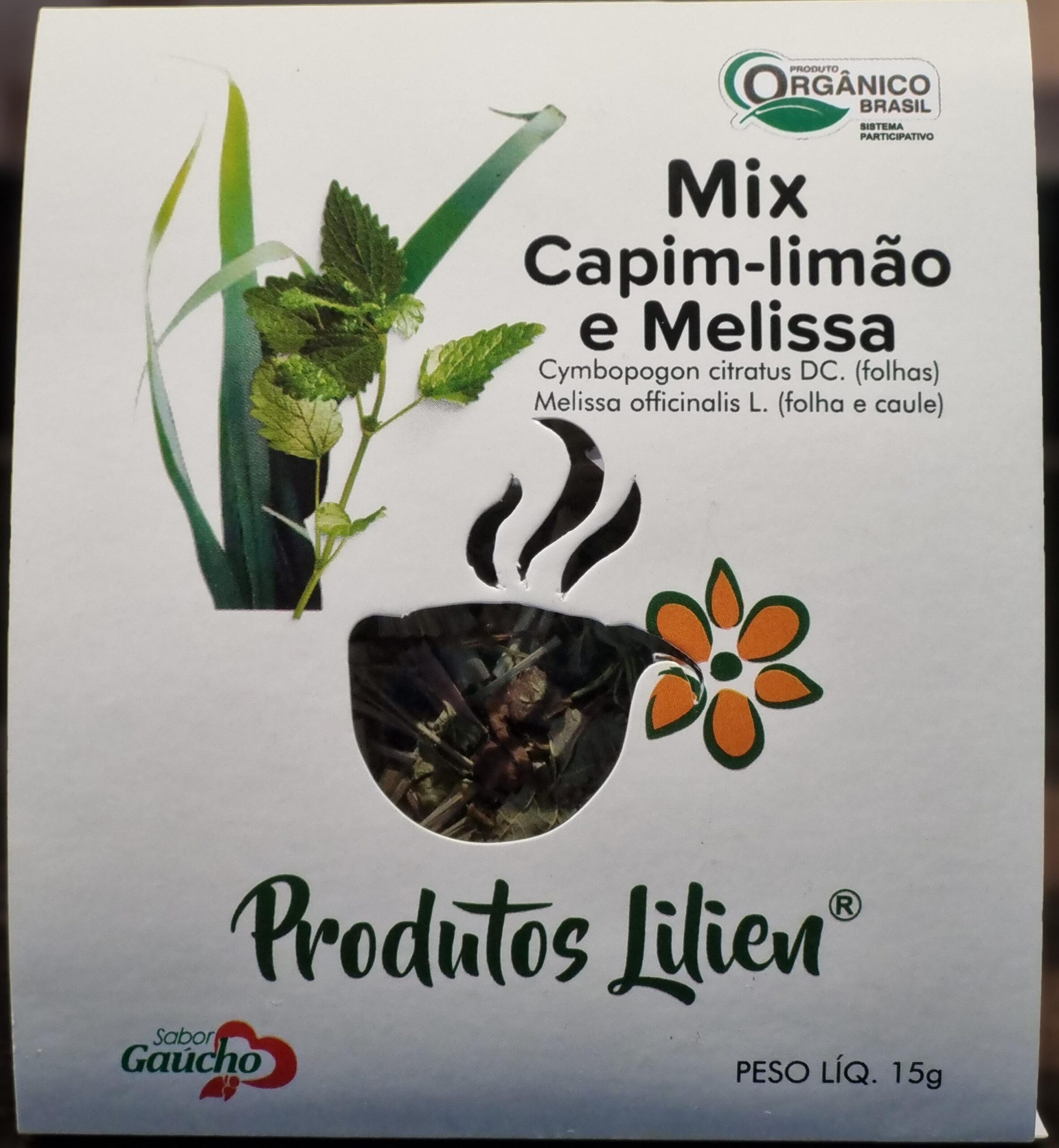 Chá MIX CAPIM LIMÃO E MELISSA