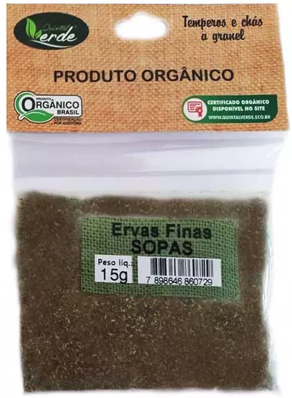 ERVAS FINAS SOPAS ORGÂNICA
